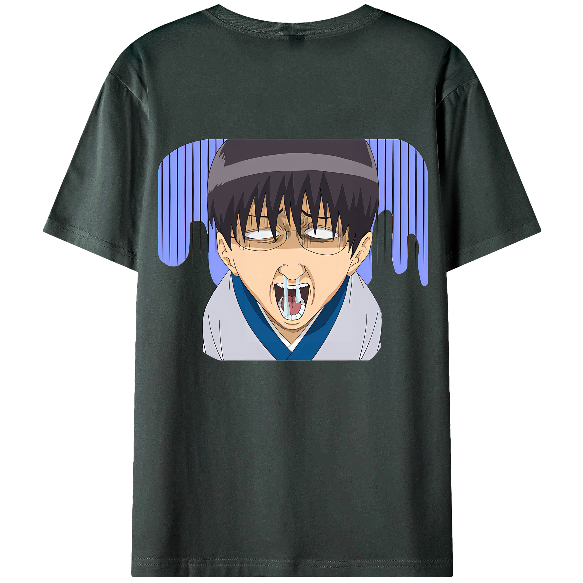 （画像用） ぎんたま 坂田銀時（さかたぎんとき） 神楽 志村新八（しむら しんぱち） GINTAMA Sakata Gintoki Kagura Shimura Shinpachi 綿100％ メンズ半袖Tシャツ（バックプリント） 通気性